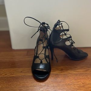 Coach “Kira” heels black leather